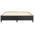 Estructura de cama box spring cuero sintético negro 180x200