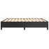 Estructura de cama box spring cuero sintético negro 200x200