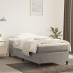 Estructura de cama box spring terciopelo gris claro 90x190 cm