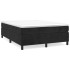 Estructura de cama box spring terciopelo negro 140x200