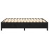 Estructura de cama box spring terciopelo negro 140x200