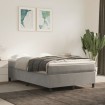 Estructura de cama box spring terciopelo gris claro 120x200 cm