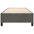 Estructura de cama box spring terciopelo gris oscuro 100x200