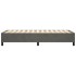 Estructura de cama box spring terciopelo gris oscuro 100x200