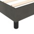 Estructura de cama box spring terciopelo gris oscuro 100x200