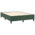 Estructura de cama box spring terciopelo verde oscuro