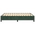 Estructura de cama box spring terciopelo verde oscuro