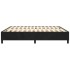 Estructura de cama box spring terciopelo negro 180x200