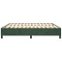 Estructura de cama box spring terciopelo verde oscuro