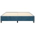 Estructura de cama box spring terciopelo azul oscuro 180x200