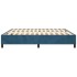 Estructura de cama box spring terciopelo azul oscuro 180x200