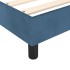 Estructura de cama box spring terciopelo azul oscuro 180x200