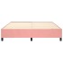 Estructura de cama box spring terciopelo rosa 200x200