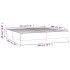 Estructura de cama box spring terciopelo rosa 200x200