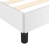 Estructura de cama cabecero cuero sintético blanco 200x200