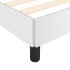 Estructura de cama cabecero cuero sintético blanco 100x200