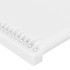 Estructura de cama cabecero cuero sintético blanco 100x200