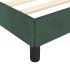 Estructura cama con cabecero terciopelo verde oscuro 200x200