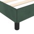 Estructura cama con cabecero terciopelo verde oscuro 80x200