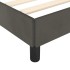 Estructura cama con cabecero terciopelo gris oscuro 180x200