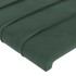 Estructura cama con cabecero terciopelo verde oscuro 90x190