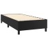 Cama box spring y colchón LED cuero sintético negro 90x190