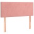 Cama box spring con colchón terciopelo rosa 90x190