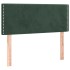 Cama box spring con colchón terciopelo verde oscuro 90x190