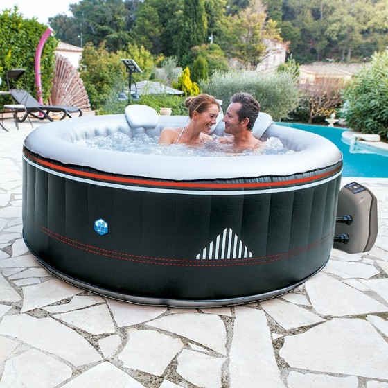 Jacuzzi Exterior NetSpa Semirrígido Vita Premium con muebles - Pool Spas  Online