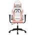 Silla gaming cuero sintético blanco y