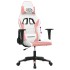 Silla gaming cuero sintético blanco y