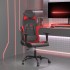 Silla gaming cuero sintético negro y