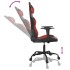 Silla gaming cuero sintético negro y