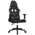 Silla gaming cuero sintético negro y