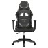 Silla gaming cuero sintético negro y