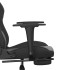 Silla gaming con reposapiés cuero sintético