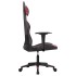 Silla gaming cuero sintético negro y rojo vino