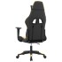 Silla gaming cuero sintético negro y