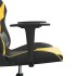 Silla gaming cuero sintético negro y