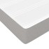 Cama box spring con colchón tela gris claro 140x200