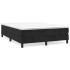 Cama box spring con colchón terciopelo negro 140x190