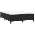 Cama box spring con colchón terciopelo negro 140x190