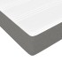 Cama box spring con colchón tela gris oscuro 80x200