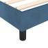 Cama box spring con colchón terciopelo azul oscuro 120x200