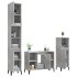 Set muebles de baño 3 piezas madera contrachapada gris