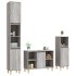 Set de muebles de baño 3 pzas madera contrachapada gris