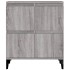 Aparadores 3 uds madera contrachapada gris Sonoma 60x35x70