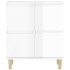 Aparadores 3 uds madera contrachapada blanco brillo 60x35x70