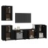 Set de muebles para TV 5 piezas madera contrachapada