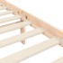 Estructura de cama con cabecero madera maciza 90x200